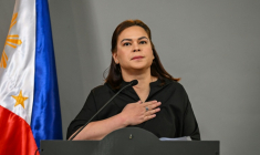La vice-présidente des Philippines Sara Duterte, le 18 février 2026, dans la région de Manille ( AFP / Jam STA ROSA )