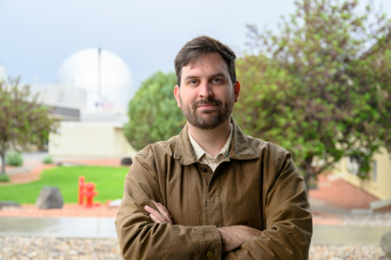 Jordan Bramble, PDG de Anteres Nuclear, au Idaho National Laboratory à l'ouest d'Idaho Falls, le 25 Juin 2026 en Idaho ( AFP / Josh Edelson )