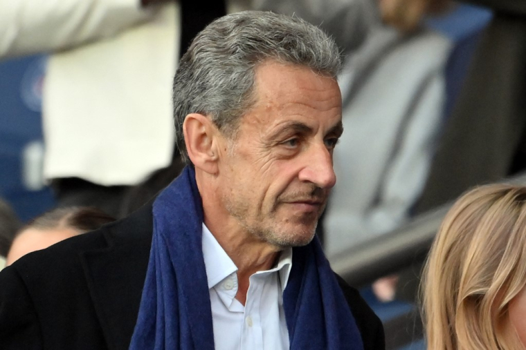 Nicolas Sarkozy à Paris, le 13 mai 2023. ( AFP / FRANCK FIFE )