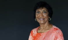 L'ancienne Haute-Commissaire aux droits de l'homme à l'ONU, Navi Pillay, le 20 janvier 2023à Johannesburg, en Afrique du Sud ( AFP / Wikus de Wet )