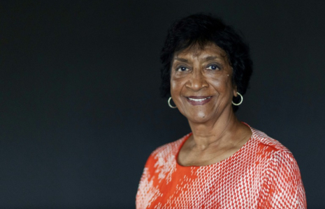 L'ancienne Haute-Commissaire aux droits de l'homme à l'ONU, Navi Pillay, le 20 janvier 2023à Johannesburg, en Afrique du Sud ( AFP / Wikus de Wet )