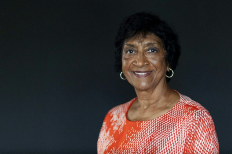 L'ancienne Haute-Commissaire aux droits de l'homme à l'ONU, Navi Pillay, le 20 janvier 2023à Johannesburg, en Afrique du Sud ( AFP / Wikus de Wet )