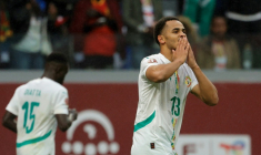 Iliman Ndiaye, auteur du but de la victoire pour le Sénégal, en quart de finale de la CAN contre le Mali, le 9 janvier 2026 à Tanger ( AFP / Abdel Majid BZIOUAT )