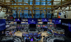 Vue sur le parquet de la Bourse de New York