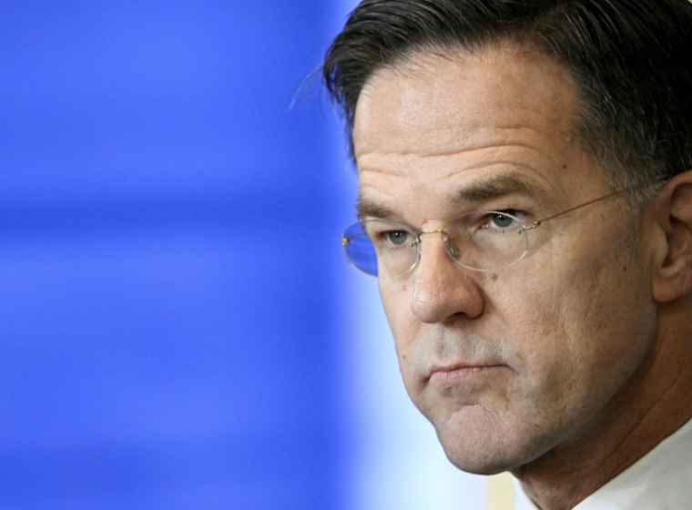 Le secrétaire général de l'Otan Mark Rutte à Berlin le 11 décembre 2025 ( AFP / Tobias SCHWARZ )