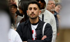 Lyes Louffok, le 7 mai 2024, à Paris ( AFP / Ludovic MARIN )