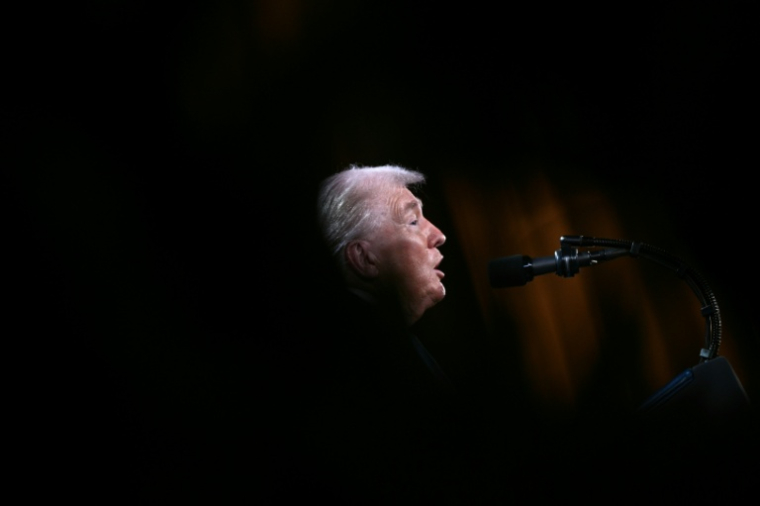 Le président américain Donald Trump s'exprime lors d'un évènement à Wahsington DC, le 28 janvier 2026. ( AFP / Brendan SMIALOWSKI )