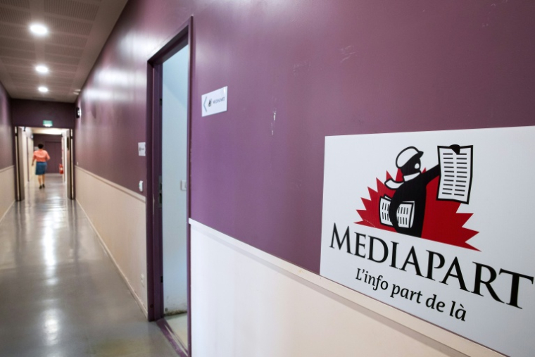 Le site d'information Mediapart se retrouve à nouveau au centre du jeu politique  ( AFP / JOEL SAGET )