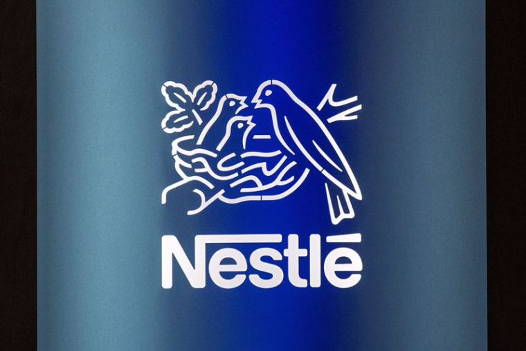 Vue du logo de Nestlé à Ecublens
