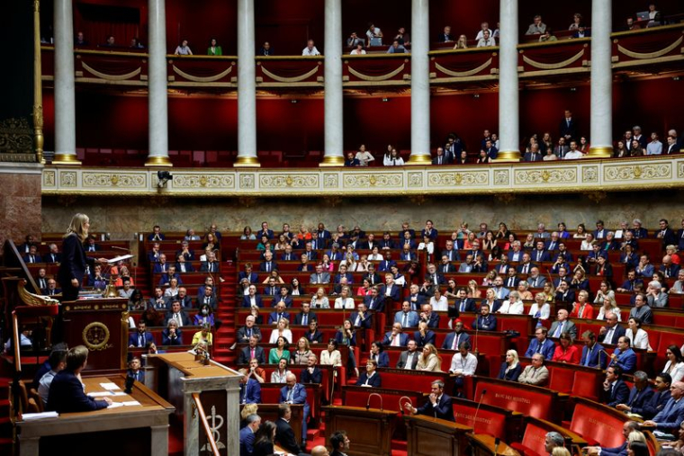 Séance d'ouverture de l'Assemblée nationale française à Paris