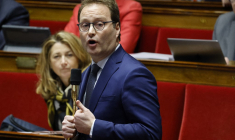 Sylvain Maillard, à l'Assemblée nationale, le 14 février 2023 ( AFP / LUDOVIC MARIN )