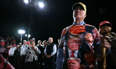 Dans la foule du meeting de Donald Trump à Greenville, en Caroline du Nord, le 20 octobre 2026 ( AFP / Kent NISHIMURA )