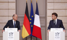 German Chancellor Olaf Scholz visits Paris