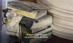 Une mosquée historique endommagée après une frappe israélienne dans la bande de Gaza