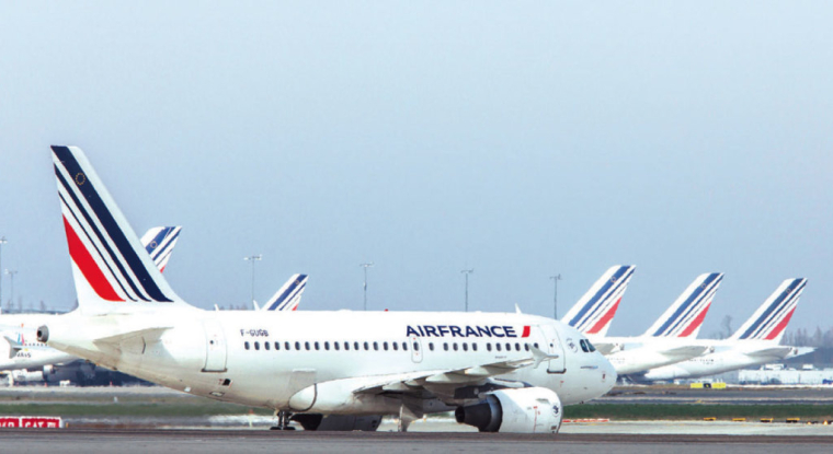 La compagnie franco-néerlandaise perdrait chaque jour 25 millions d'euros alors que la grande majorité de ses avions est clouée au sol. (© Air France)