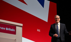 Le Premier ministre britannique Keir Starmer assiste à la première journée de la conférence annuelle du Parti travailliste à Liverpool, dans le nord-ouest de l'Angleterre, le 28 septembre 2025 ( AFP / Paul ELLIS )
