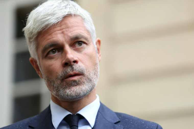 Le président du groupe Droite Républicaine à l'Assemblée nationale, Laurent Wauquiez, à l'hôtel de Matignon à Paris, le 2 septembre 2025 ( AFP / Thomas SAMSON )