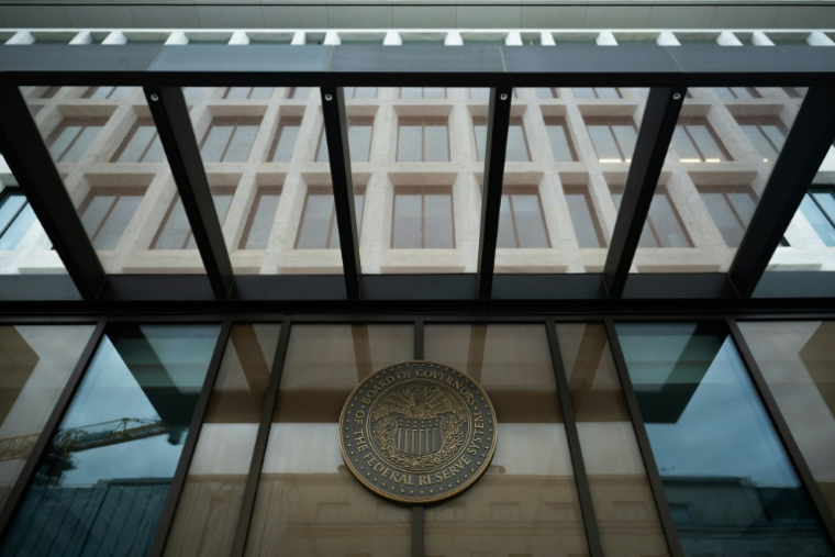 Le bâtiment de la Réserve fédérale américaine à Washington, le 15 mars 2026 ( AFP / Annabelle GORDON )