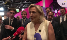En visite à VivaTech, Le Pen étrille le "gachis dans le positionnement" de la France