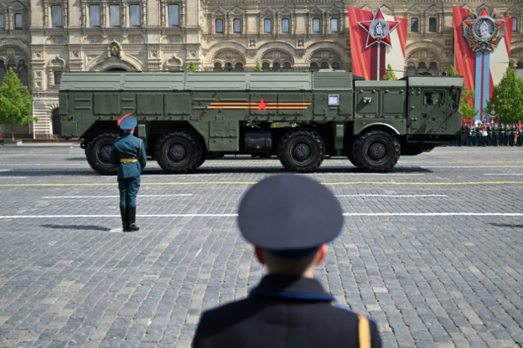 Un lanceur de missiles Iskander lors du défilé du 9 mai 2025 à Moscou ( AFP / Kirill KUDRYAVTSEV )