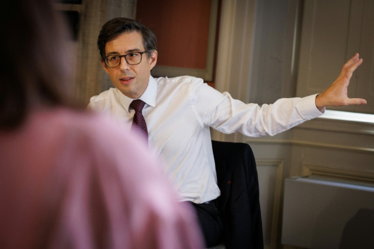Luis Vassy, directeur de Sciences Po, le 2 septembre à Paris ( AFP / Simon WOHLFAHRT )