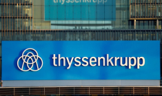 Photo d'archives du logo de Thyssenkrupp