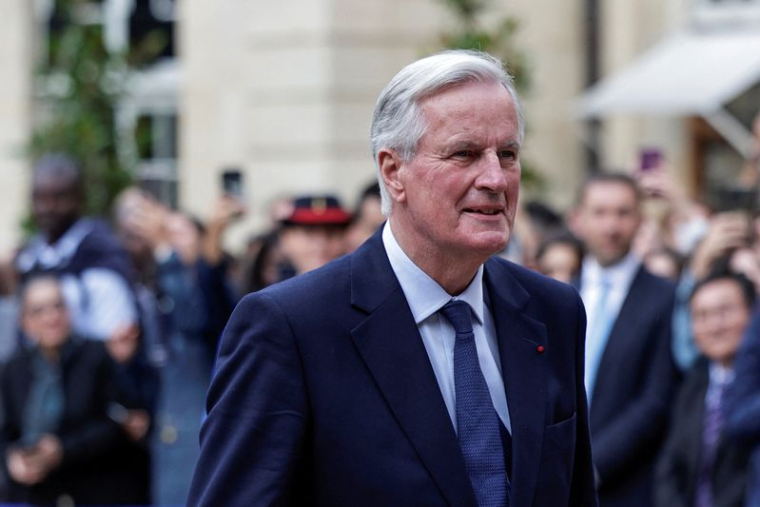 Le Premier ministre Michel Barnier à Paris