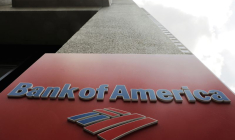 Le logo de Bank of America sur un bâtiment de New-York