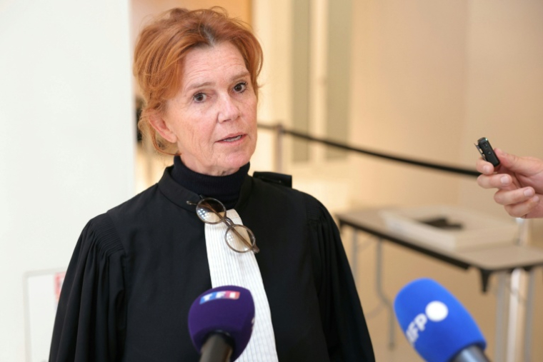 Marie-Alix Canu-Bernard,avocate de Pierre Bourdin,le 30 mars 2026, à Paris ( AFP / Thomas SAMSON )