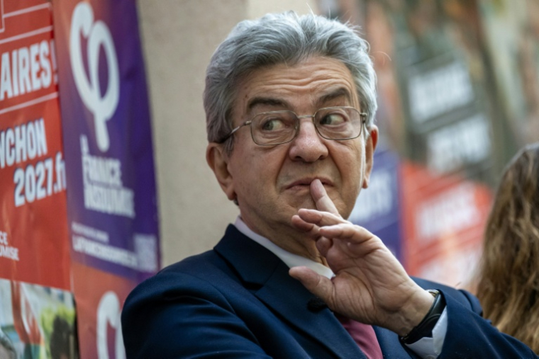 Jean-Luc Mélenchon le 7 mai 2026, à Marseille ( AFP / MIGUEL MEDINA )