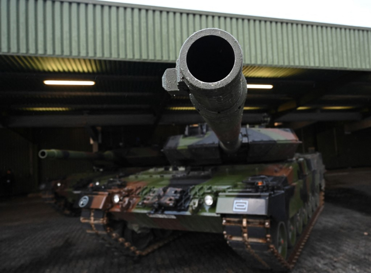Un blindé Leopard 2. (illustration) ( AFP / INA FASSBENDER )