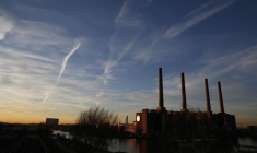 Vue générale de l'usine Volkswagen à Wolfsburg, en Allemagne