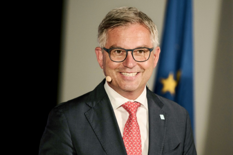 Le commissaire européen Magnus Brunner, au Danemark, le 21 juillet 2025 ( Ritzau Scanpix / Thomas Traasdahl )