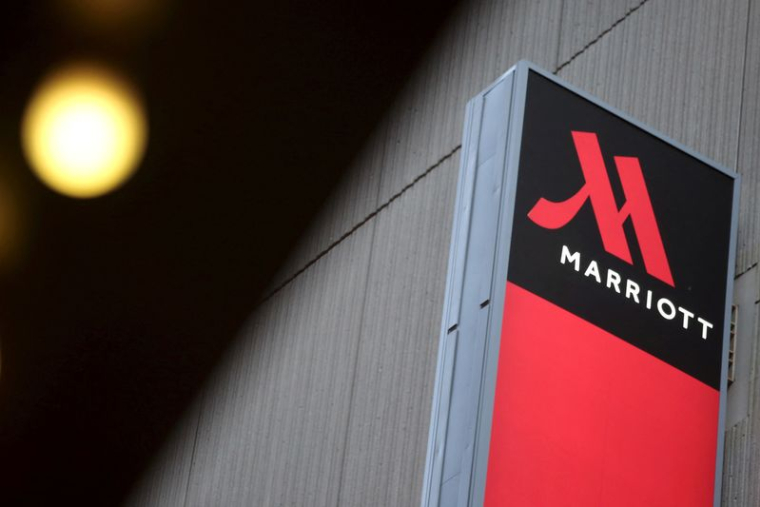 Affichage pour le New York Marriott Marquis à Manhattan