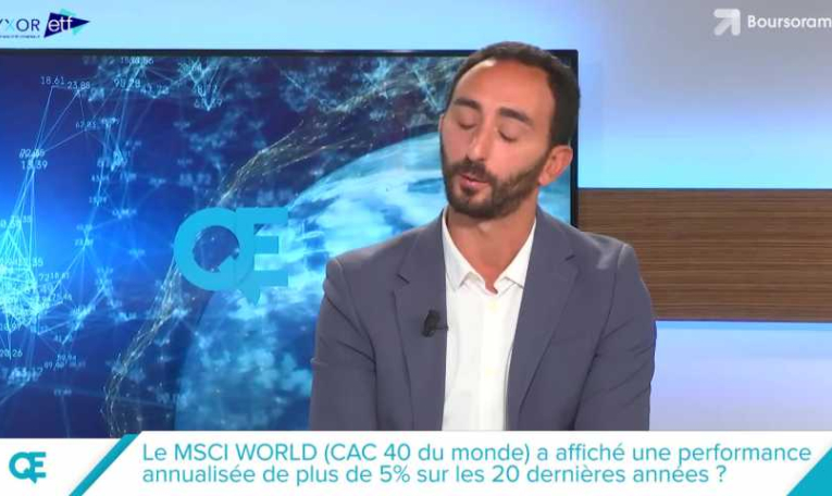 Le MSCI WORLD (CAC 40 du monde) a affiché une performance annualisée de plus de 5% sur les 20 dernières années