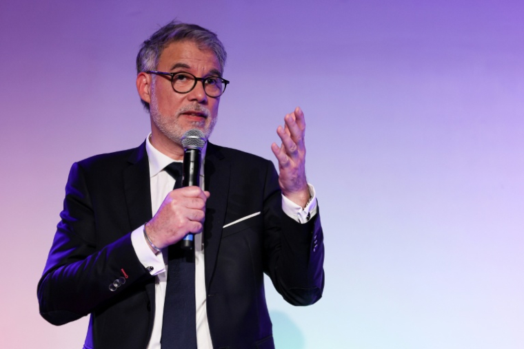 Le Premier secrétaire du PS Olivier Faure, à Paris, le 5 mai 2026 ( AFP / Xavier GALIANA )
