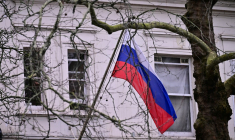 L'ambassade russe à Londres, au Royaume-Uni. ( AFP / BEN STANSALL )