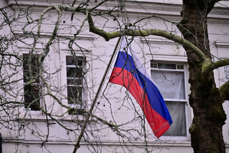 L'ambassade russe à Londres, au Royaume-Uni. ( AFP / BEN STANSALL )