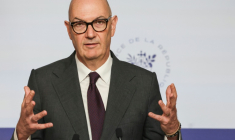 Le ministre de l'Economie Roland Lescure, à Paris le 1er octobre 2026. ( AFP / Ludovic MARIN )