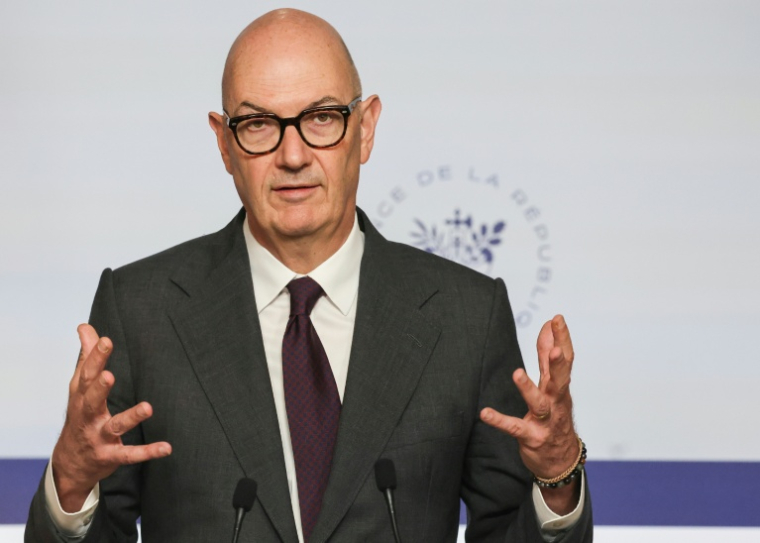 Le ministre de l'Economie Roland Lescure, à Paris le 1er octobre 2026. ( AFP / Ludovic MARIN )
