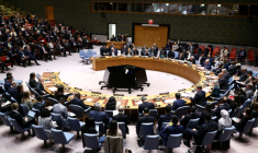 Réunion du Conseil de sécurité des Nations Unies sur la situation au Moyen-Orient, le 28 février 2026 à New York ( AFP / CHARLY TRIBALLEAU )