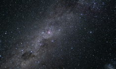 Photo diffusée par la Nasa le 7 avril 2026 montreant la galaxie de la Voie lactée, observée depuis le vaisseau spatial Orion  ( NASA / Handout )