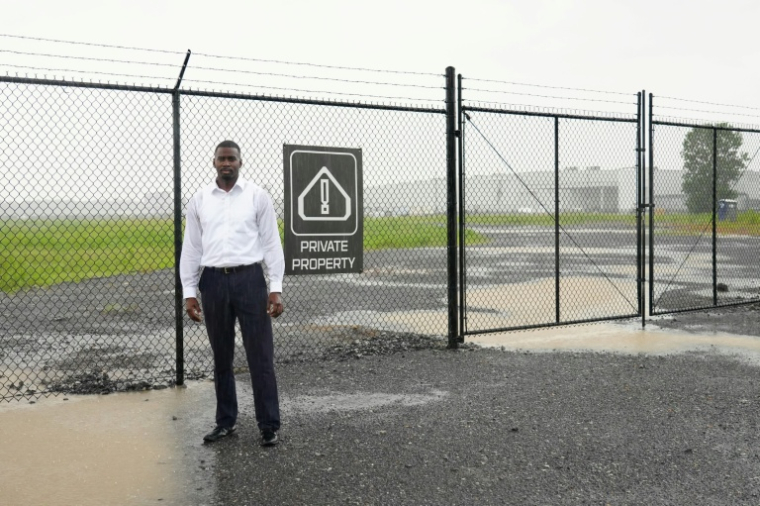 KeShaun Pearson, un miliant contre la pollution des centres de données, le 31 juillet 2026 à Memphis ( AFP / Archana THIYAGARAJAN )