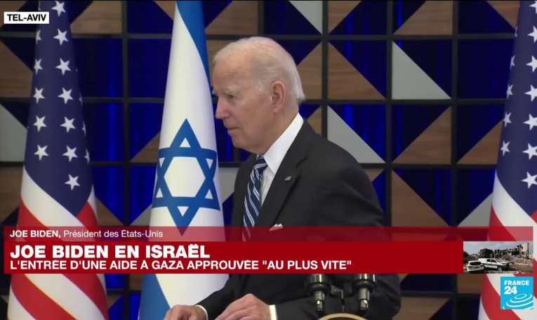Joe Biden en Israël : discours de fin de visite du président américain