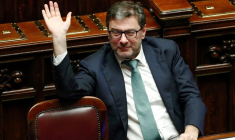 Le ministre italien de l'économie, Giancarlo Giorgetti