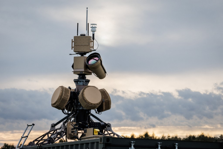 Un système de surveillance anti-drones de la société Anduril (illustration) ( AFP / SIMON WOHLFAHRT )