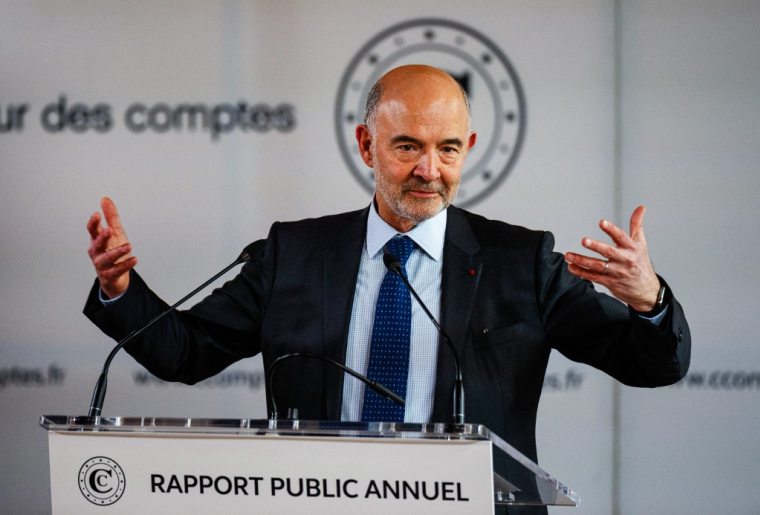 Pierre Moscovici, à Paris, en mars 2024 ( AFP / DIMITAR DILKOFF )