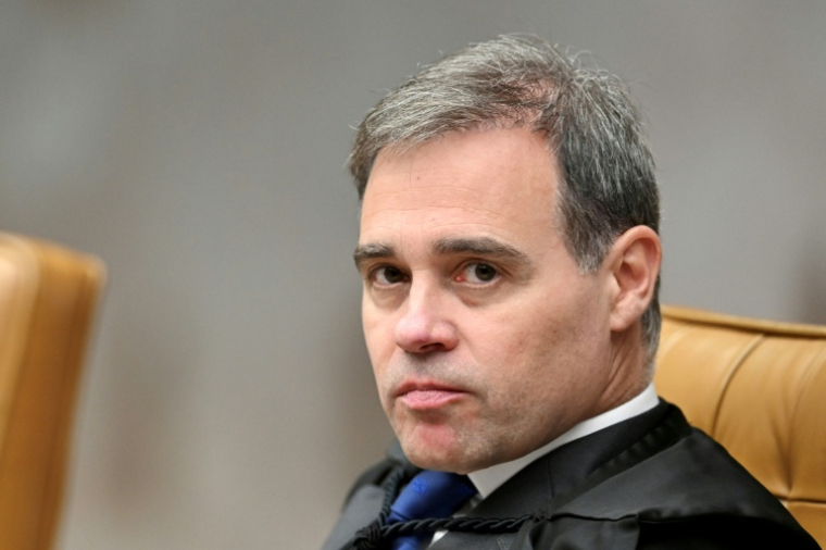 Andre Mendonca, juge à la Cour suprême du Brésil, le 4 juin 2025 à Brasilia ( AFP / EVARISTO SA                   )