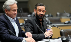 Cyril Hanouna à Paris, le 14 mars 2024. ( AFP / ALAIN JOCARD )