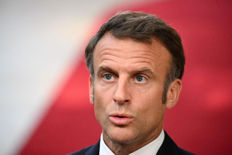 Emmanuel Macron à Bruxelles le 18 juillet. ( AFP / EMMANUEL DUNAND )